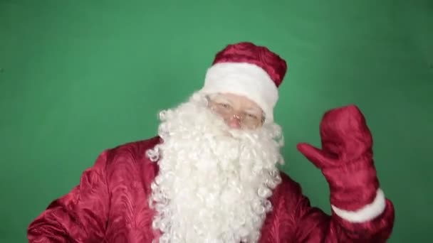 Santa Claus is dancing.  - Filmmaterial, Video