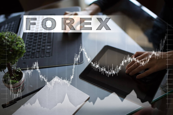 Forex trading, Online investment. Business, internet and technology concept. - Valokuva, kuva