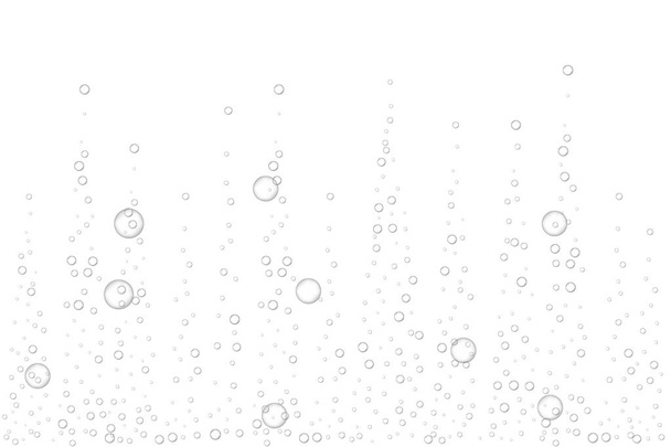 Realistic fizzing air bubbles  - Vector, Image