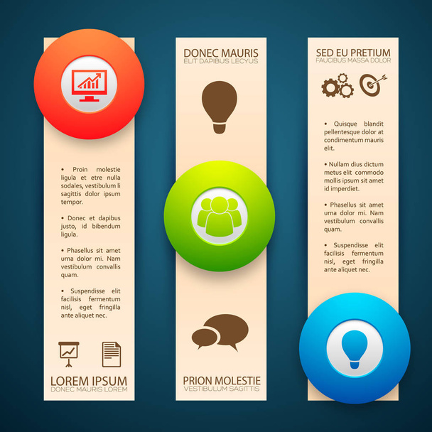 Infographic Vertical Banners - Vector, Image