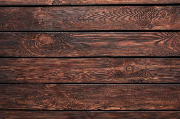 Tekstura rad starego ciemnobrązowego drewna - Zdjęcie, obraz