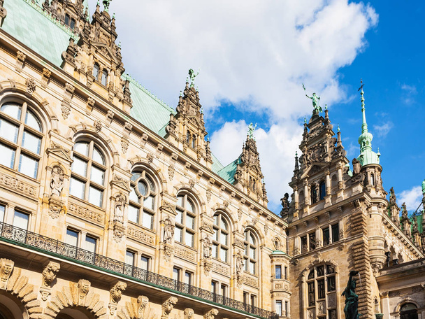 view of Hamburger Rathaus (Cown Hall) in Hamburg - Foto, immagini