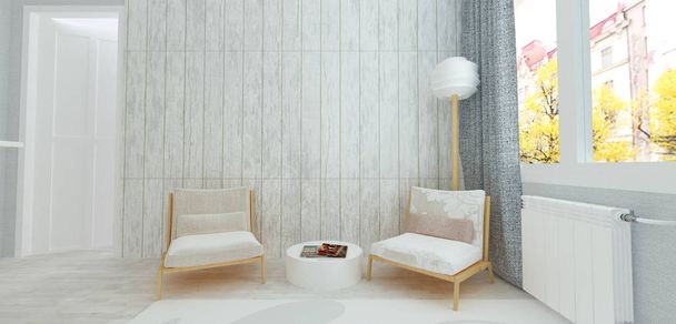Habitación minimalista interior
 - Foto, imagen