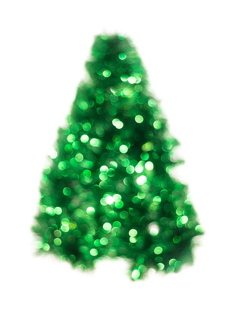 Verde Navidad luces abeto bokeh - Un fondo bokeh brillante creado por las luces de Navidad
 - Foto, imagen