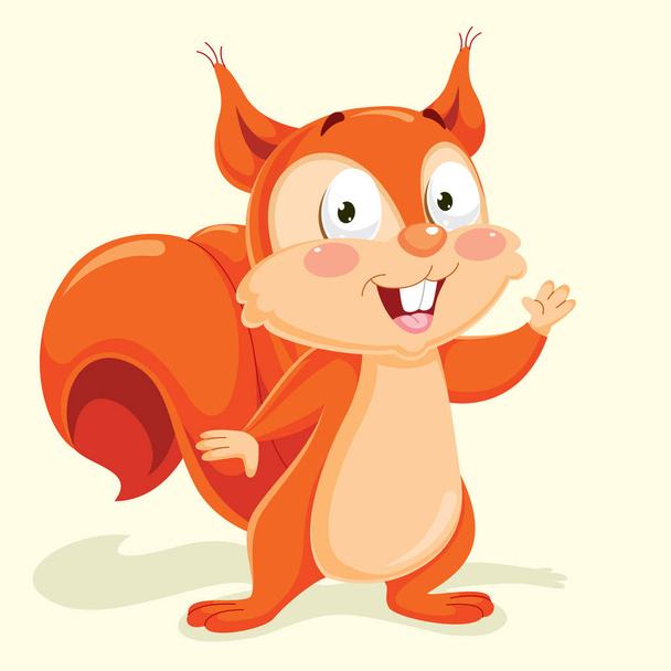 Squirrel Vector Illustration - Vektor, obrázek