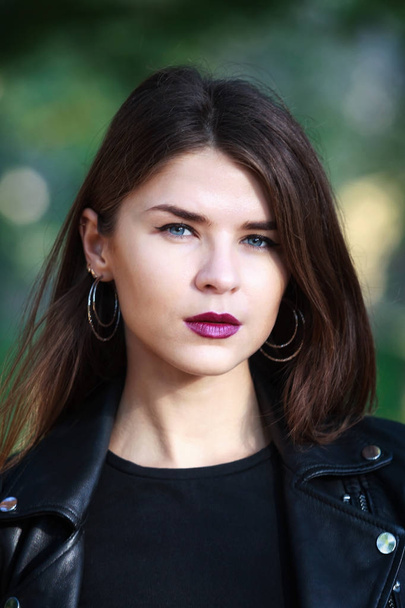 Portrait of Russian girl, half bust, natural light, close-up. - Fotografie, Obrázek