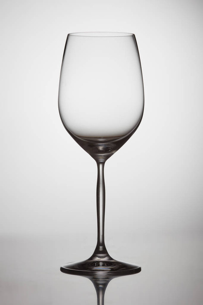 empty transparent wineglass - Photo, image