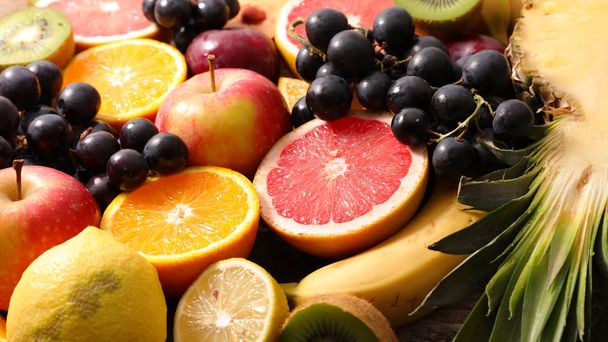 sağlıklı beslenme, farklı taze meyve, Görünümü Kapat - Fotoğraf, Görsel