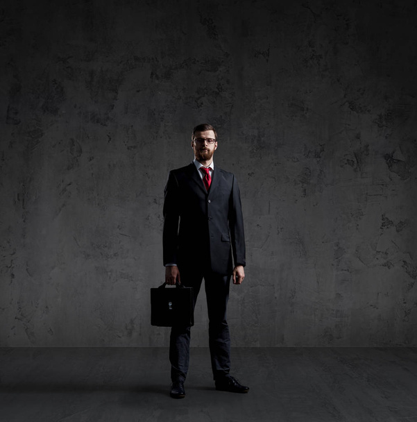 businessman in black suit - Foto, Imagem