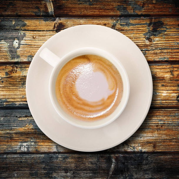 ahşap arka plan üzerinde İtalyan kahvesi - Fotoğraf, Görsel
