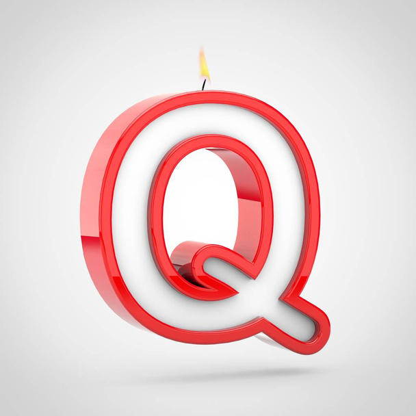 Birthday candle letter q uppercase - Photo, Image