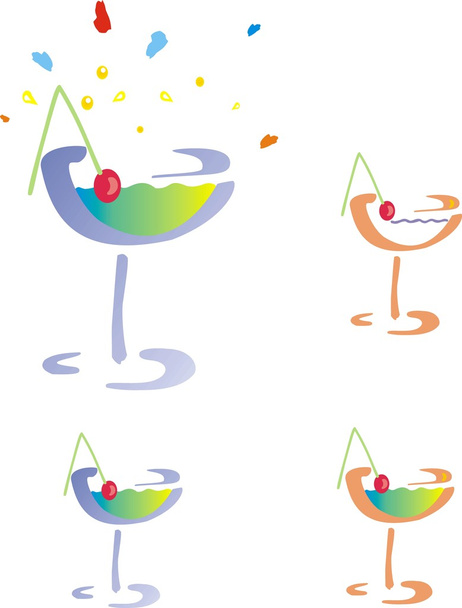 Värillinen lasi cocktail
 - Valokuva, kuva