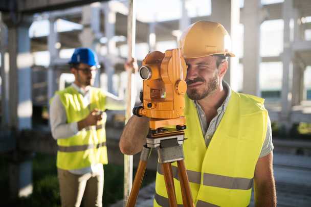 Portrait of construction engineers working  - Foto, afbeelding