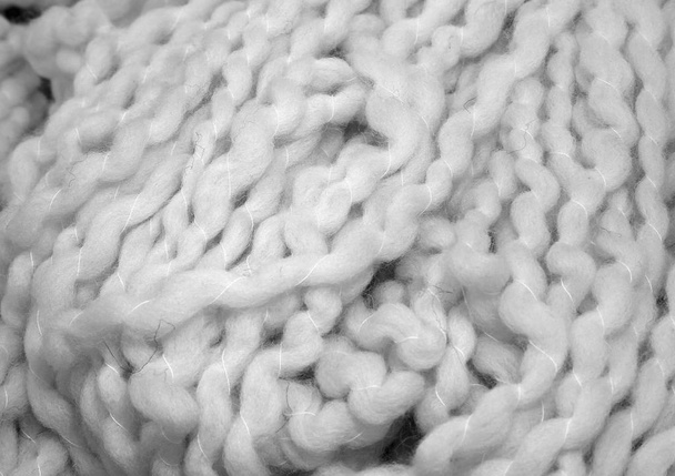 Fondo de lana blanca
 - Foto, Imagen