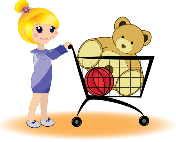 ψώνια. κατάστημα παιχνιδιών - Διάνυσμα, εικόνα
