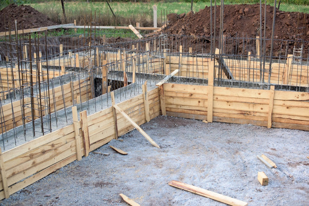 Formwork in the foundations of a house - Photo, Image