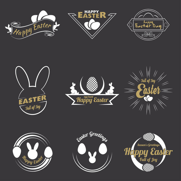 Happy Easter logo - Vector, afbeelding