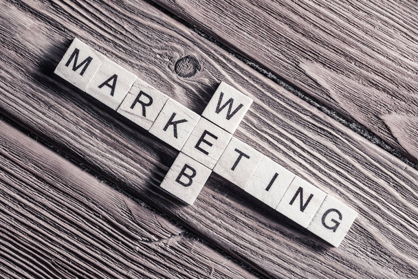 Words of business marketing - Foto, Bild