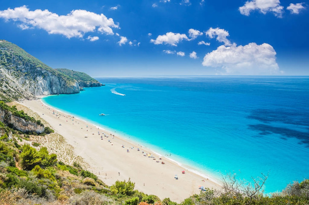 Strand Milos auf der Insel Lefkada, Griechenland.  - Foto, Bild