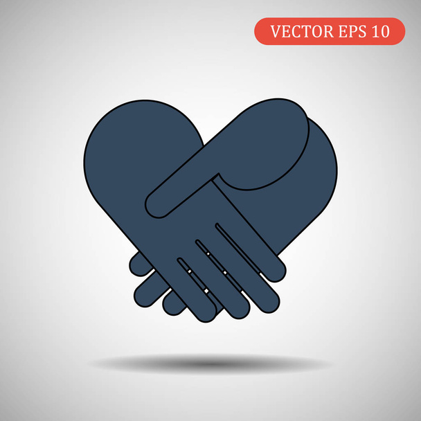 Poignée de main professionnelle illustration icon.vector
. - Vecteur, image