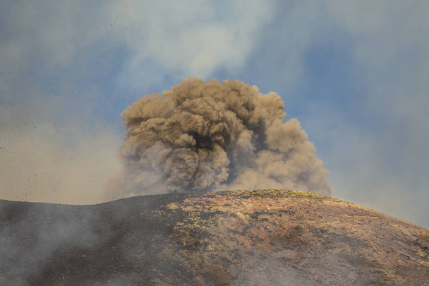 Eruption of Volcano Etna in Sicily - Photo, Image