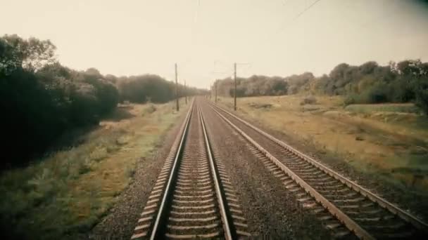 Hareketli ileri, yaz tren - Video, Çekim