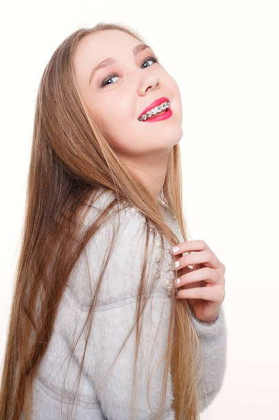 Healthy, beautiful smile, the child to the dentist.Portrait of a - Фото, зображення
