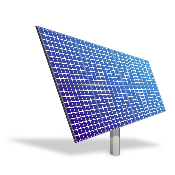ηλιακά πάνελ για εναλλακτικές πηγές ενέργειας που απομονώνονται σε λευκό - Φωτογραφία, εικόνα