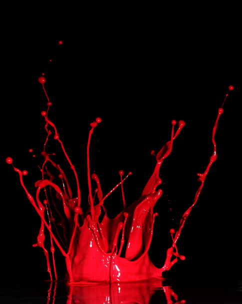 Red paint splash - 写真・画像