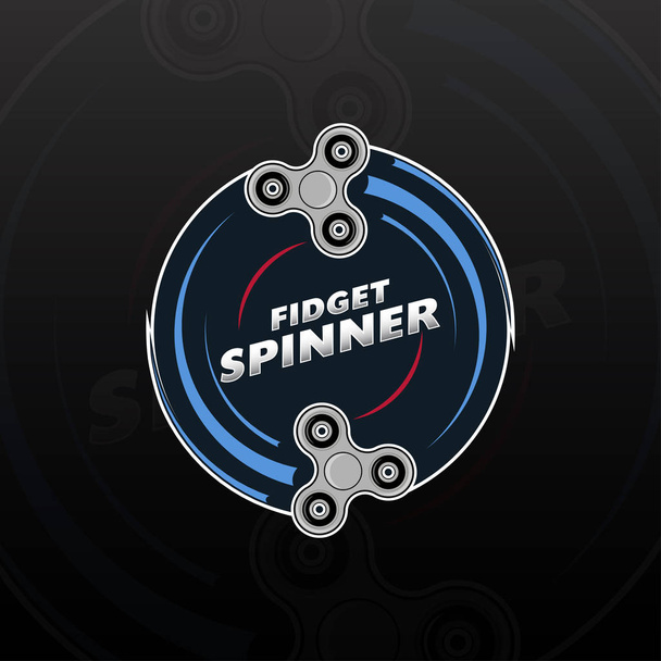 Logo el spinner oyuncaklar - Vektör, Görsel
