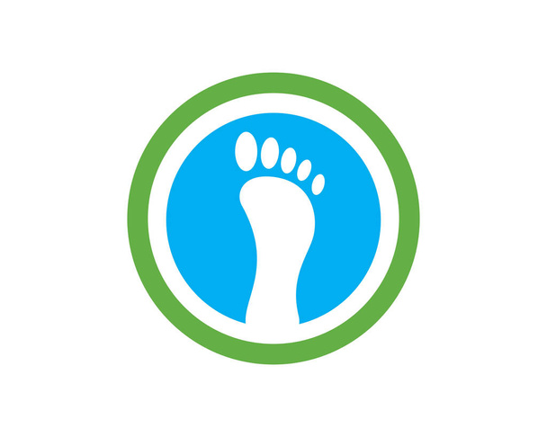 foot Logo Template vector icon illustration design - Vector, Image