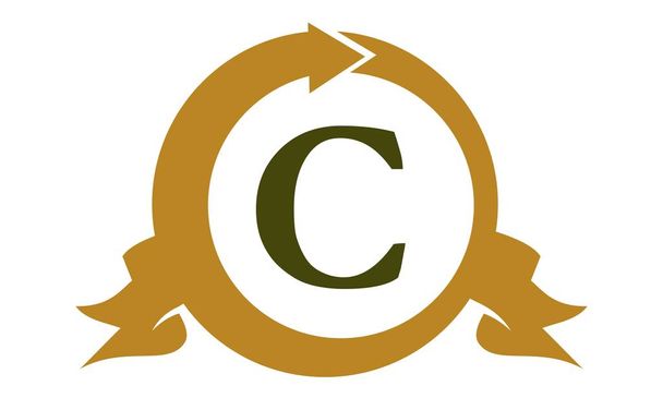 Moderní Logo řešení písmeno C - Vektor, obrázek
