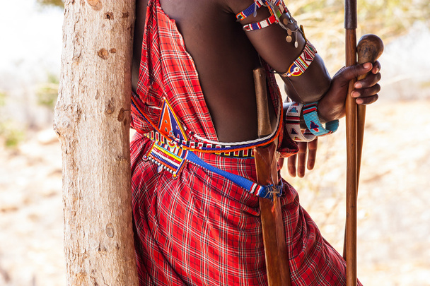 Masai traje tradicional
 - Foto, Imagen