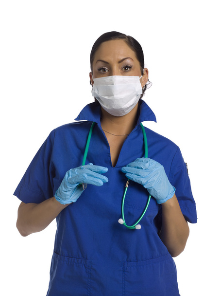 γυναίκα γιατρός φορώντας ιατρική μάσκα - Φωτογραφία, εικόνα