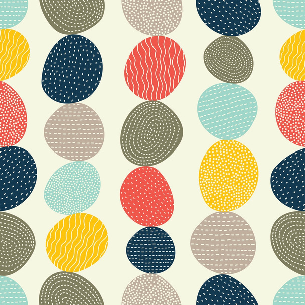 circles seamless pattern vector illustration - Вектор,изображение