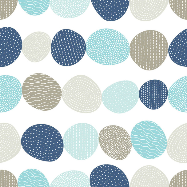 circles seamless pattern vector illustration - Vector, imagen
