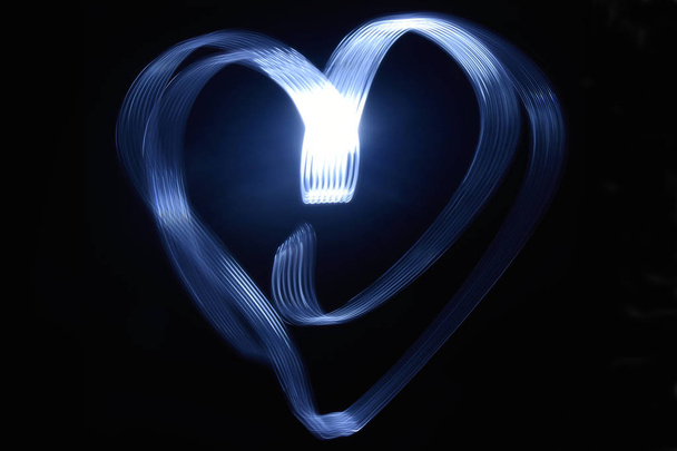 Long exposure of a heart stroke - Photo, Image