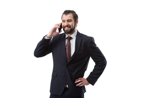 businessman talking on smartphone - Fotografie, Obrázek