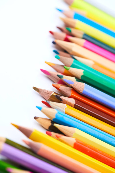 assortment of color pencils  - Foto, Bild