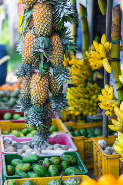 tropical fruits on market - Photo, Image