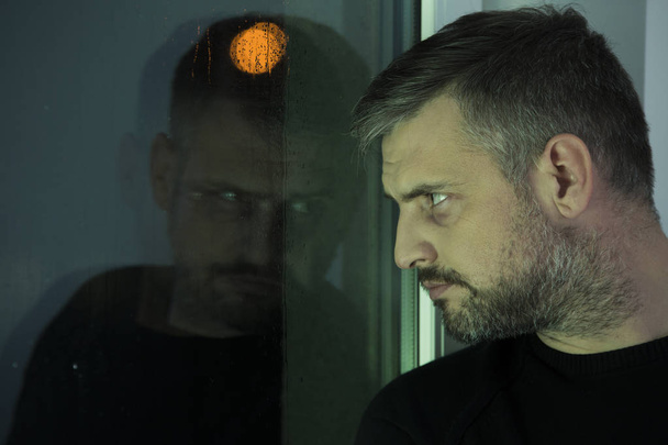 Depressed man during mourning period - Fotografie, Obrázek