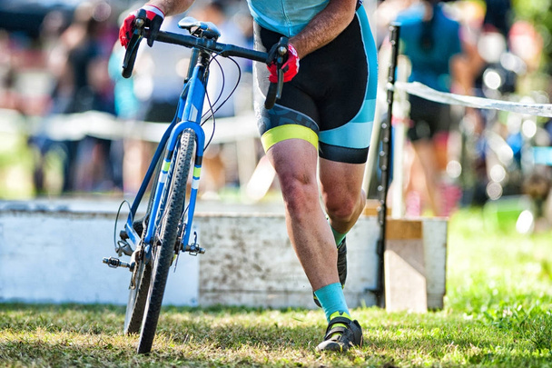 Cyclocross versenyző a verseny - Fotó, kép