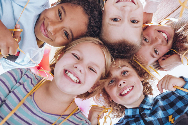 Group of smiling children - Фото, изображение