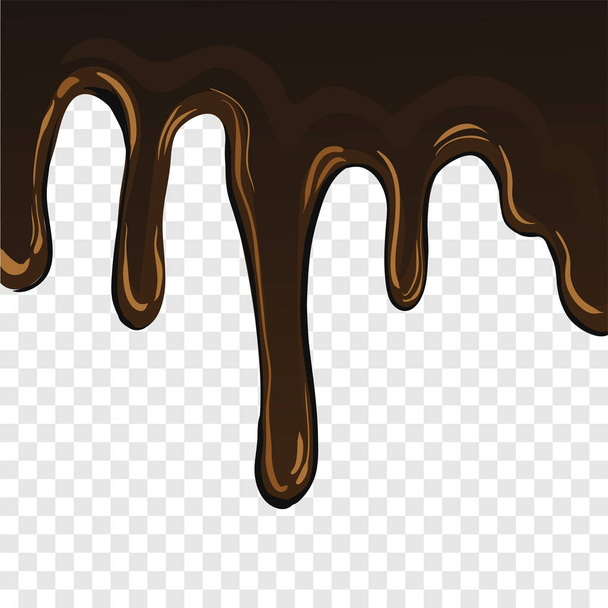 Elszigetelt csokoládé a áttetszőség háttér - Vektor, kép