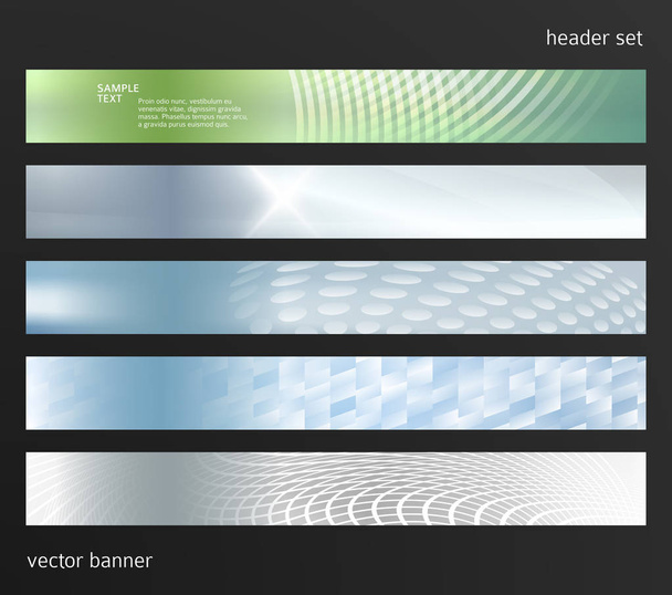 Design elem háttér weboldal fejléc vízszintes banner01 - Vektor, kép