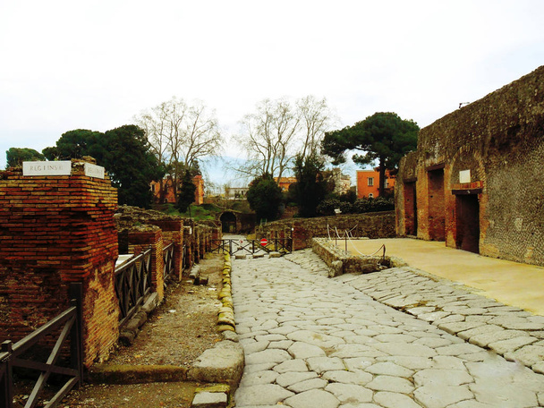 Olaszország, Nápoly, Pompeii, a Vezúv Mt város - Fotó, kép