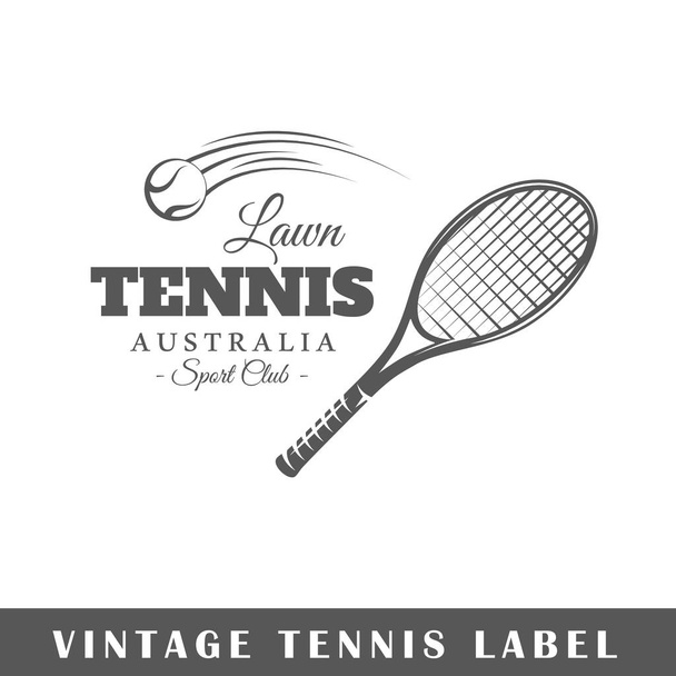 Tennis labelsjabloon - Vector, afbeelding