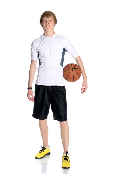 Well done guy with a ball for basketball - Фото, изображение