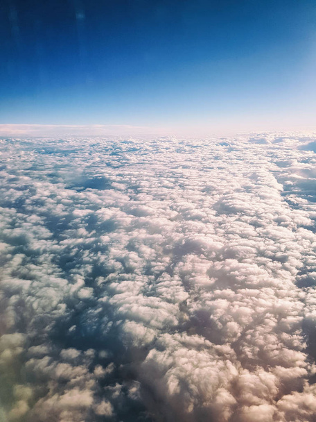 Небо с самолета, красивый фон
 - Фото, изображение
