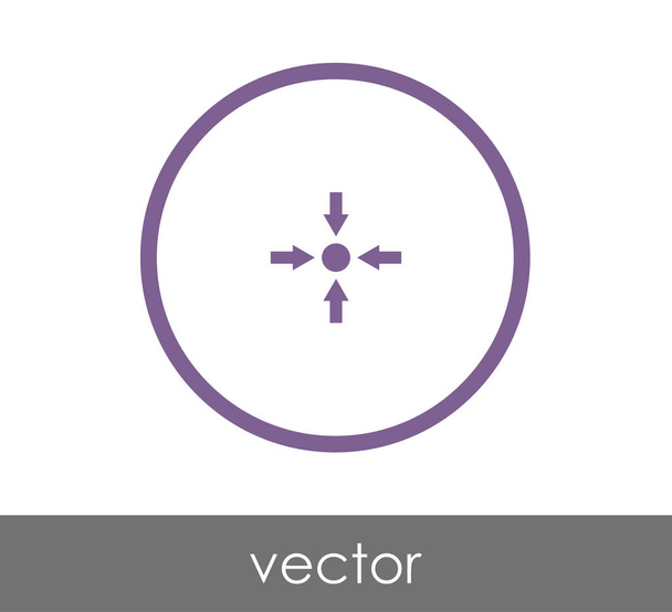 fit arrow icon - Vector, Imagen